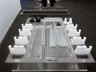 Used KOFAB Egg Depositer System, 304 Stainless Steel. (1) 25 Head filling station consisting of (4) 5 head manifolds on approximate 3” centers, 9