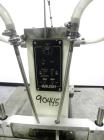 Used Kalish Semi-Automatic Twin Piston Filler, Model 2100. (2) Approximate (2) 3/8'' diameter tubes. Designed to run over a conveyor. Foot pedal controls. Driven by a 1/3 HP, 1/60/110 Volt motor. Mou...