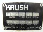 Used Kalish Semi-Automatic Twin Piston Filler, Model 2100. (2) Approximate (2) 3/8'' diameter tubes. Designed to run over a conveyor. Foot pedal controls. Driven by a 1/3 HP, 1/60/110 Volt motor. Mou...