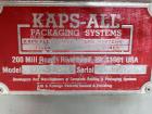 Used KapsAll Model VOL-32-8 Inline Piston Filler. (8) head units with 36oz pistons, positive shut-off nozzles, 6