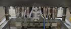 Used Kaps-All - Fills-All 6 Piston Volumetric Piston Filler, Model VOL-32-8.  (Expandable to 8 Pistons). Includes: (6) 36 oz. Volumetric Piston Pumps (Shuttle Valve Style) with Closed Tip Positive Sh...