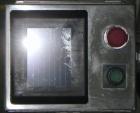 Used Quantum Model QTIA2000-12 Dual Lane Sauce Applicator. Twin piston design is rated at up to 120 pies per minute.  Machine has Allen Bradley controls.  Has continuous motion conveyors, sanitary de...