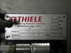 Used Thiele Model AF-2T-B1 Two Head PD Filler. Filler is designed to fill Quart to Gallon containers, (actual range 4 oz min to 185 oz maximum) at rates of 30-400 quart/min & 20-30 gallon/min. Each f...