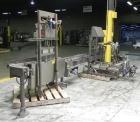 Used Thiele Model AF-3T-B1 Three Head PD Filler. Filler is designed to fill Quart to Gallon containers, (actual range 4 oz min to 185 oz maximum) at rates of 45 - 60 quart/min & 30-45 gallon/min. Eac...