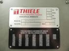 Used Thiele Model AF-3T-B1 Three Head PD Filler. Filler is designed to fill Quart to Gallon containers, (actual range 4 oz min to 185 oz maximum) at rates of 45 - 60 quart/min & 30-45 gallon/min. Eac...