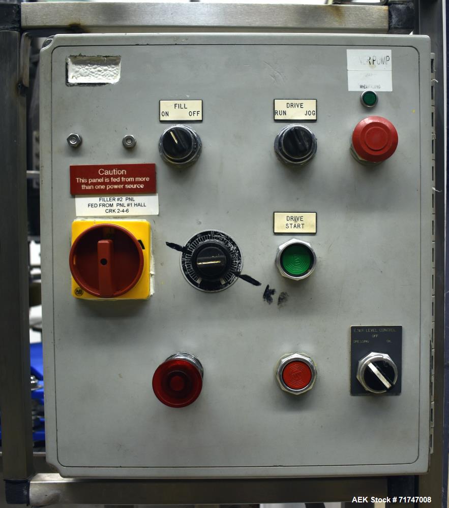 Used Biner Ellison 8-Head Rotary Piston Filler