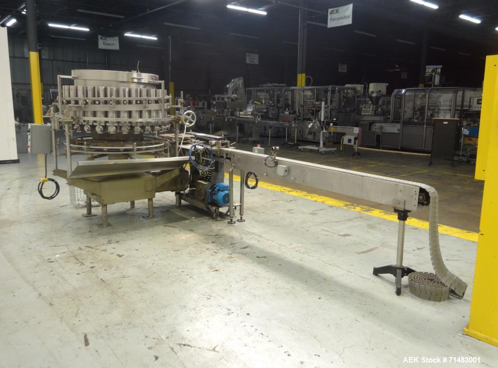 Used Pfaudler (Elmar) RP 2028 Rotary Piston Filler. 28 head.