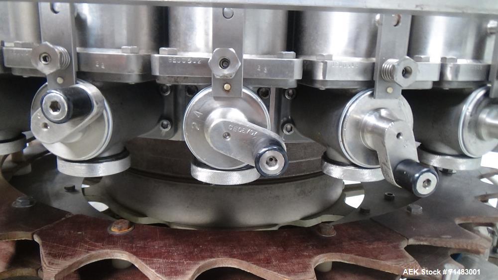 Used Pfaudler (Elmar) RP 2028 Rotary Piston Filler. 28 head.