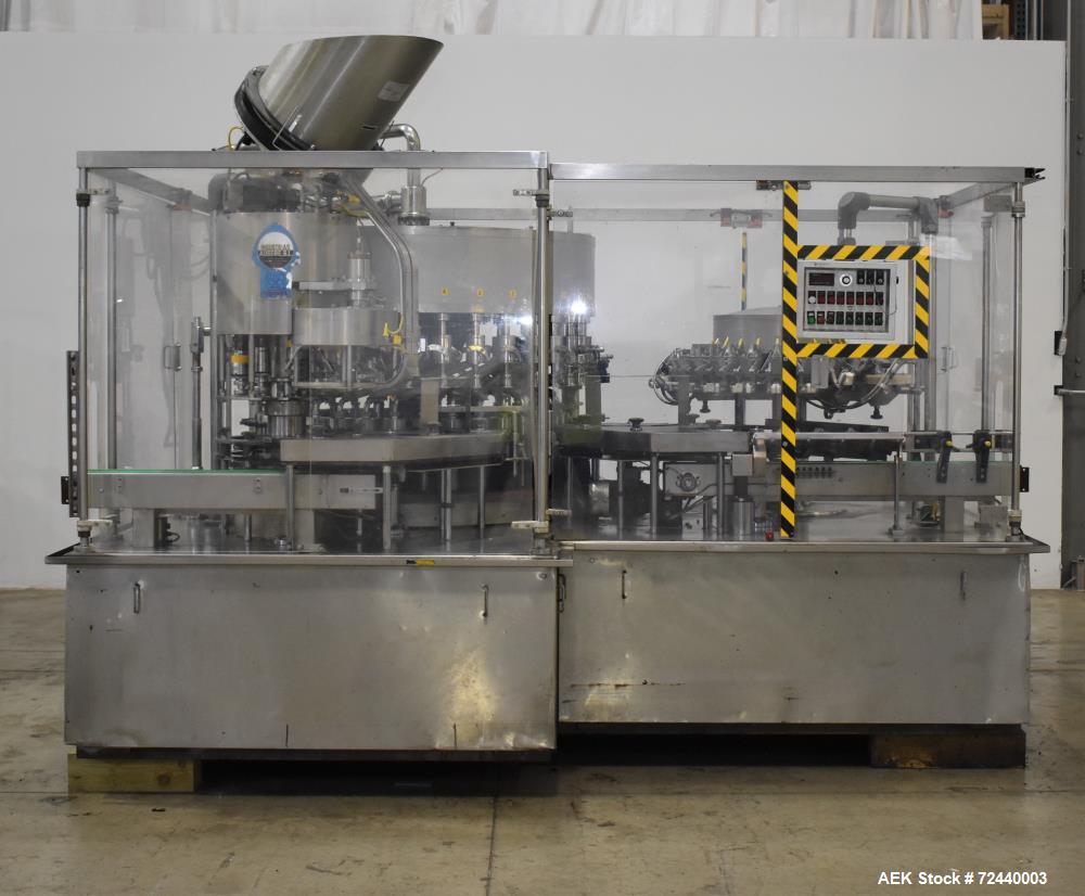 Used Ausere 34Head Rotary Piston FillerCapper,