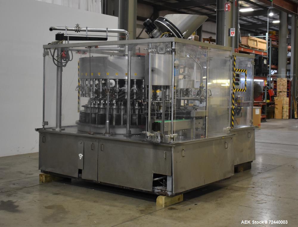 Used Ausere 34Head Rotary Piston FillerCapper,