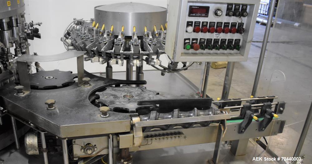 Used Ausere 34Head Rotary Piston FillerCapper,