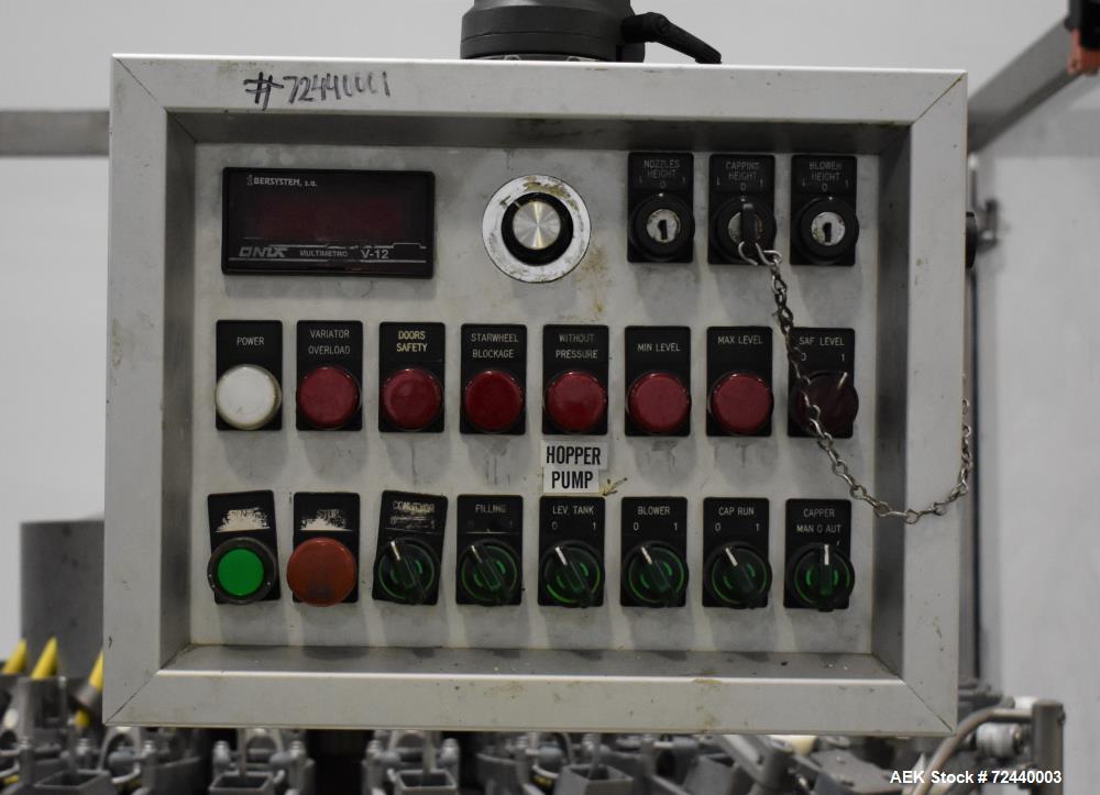 Used Ausere 34Head Rotary Piston FillerCapper,