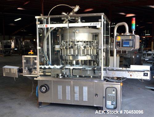 Used IMA Model F340 18 Head Rotary Piston Filler