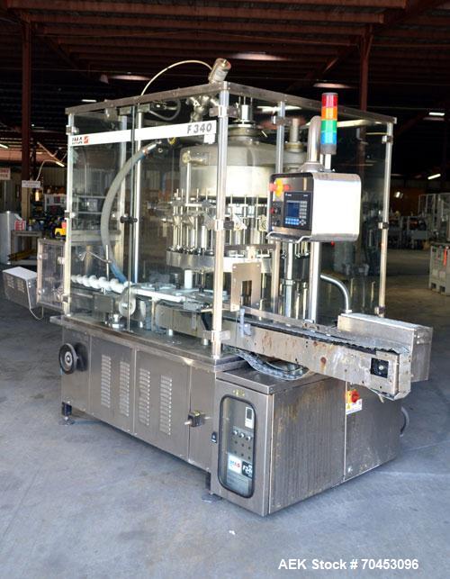 Used IMA Model F340 18 Head Rotary Piston Filler