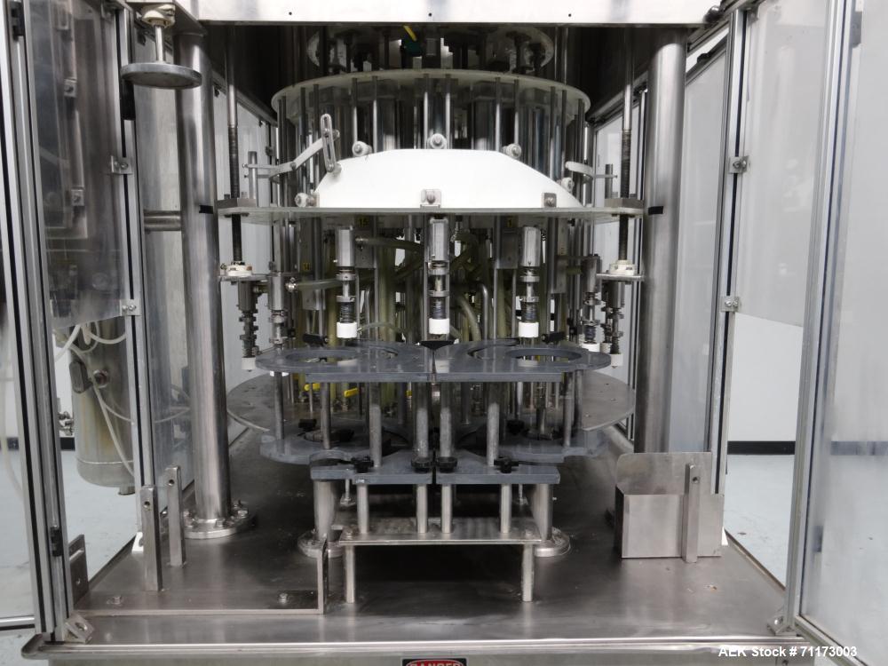 Used Laub Hunt Posifiller 16 Head Rotary Piston Filler