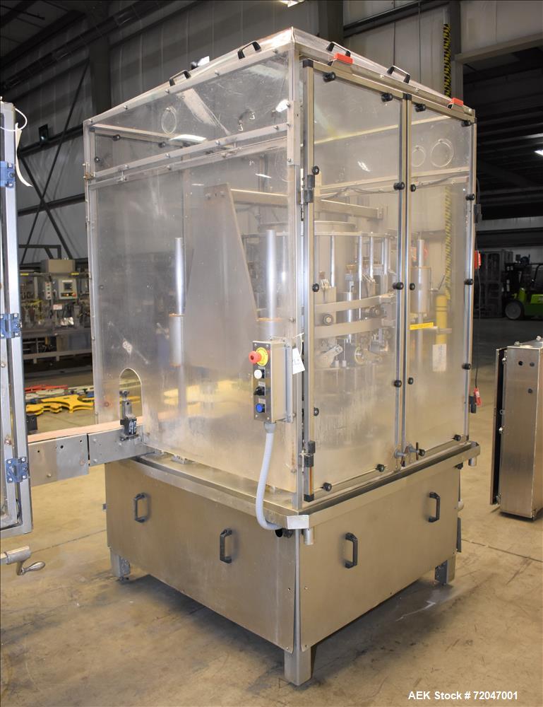 Used Model RPF-12 Rotary Piston Filler and Consolidated TG-6-15 Rotary Chuck Ca