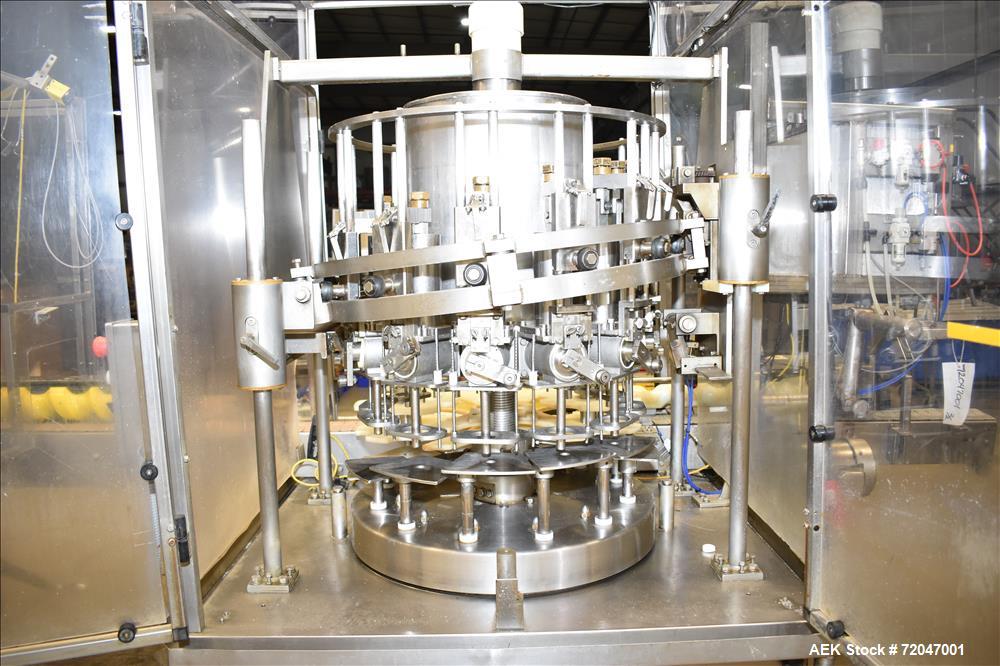 Used Model RPF-12 Rotary Piston Filler and Consolidated TG-6-15 Rotary Chuck Ca
