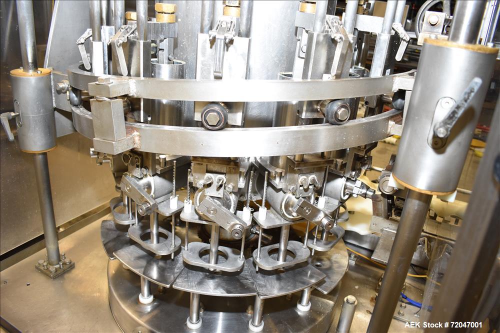 Used Model RPF-12 Rotary Piston Filler and Consolidated TG-6-15 Rotary Chuck Ca