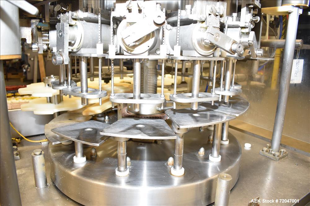 Used Model RPF-12 Rotary Piston Filler and Consolidated TG-6-15 Rotary Chuck Ca