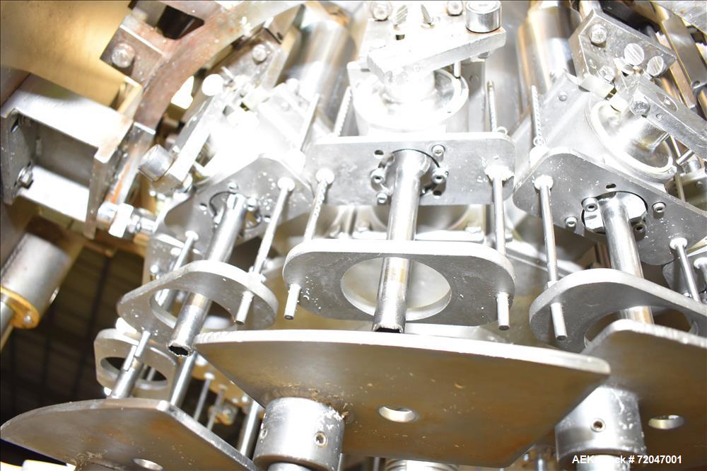 Used Model RPF-12 Rotary Piston Filler and Consolidated TG-6-15 Rotary Chuck Ca