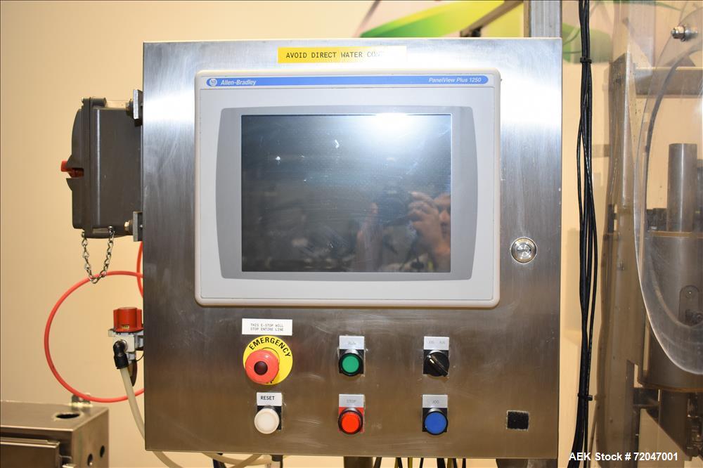 Used Model RPF-12 Rotary Piston Filler and Consolidated TG-6-15 Rotary Chuck Ca