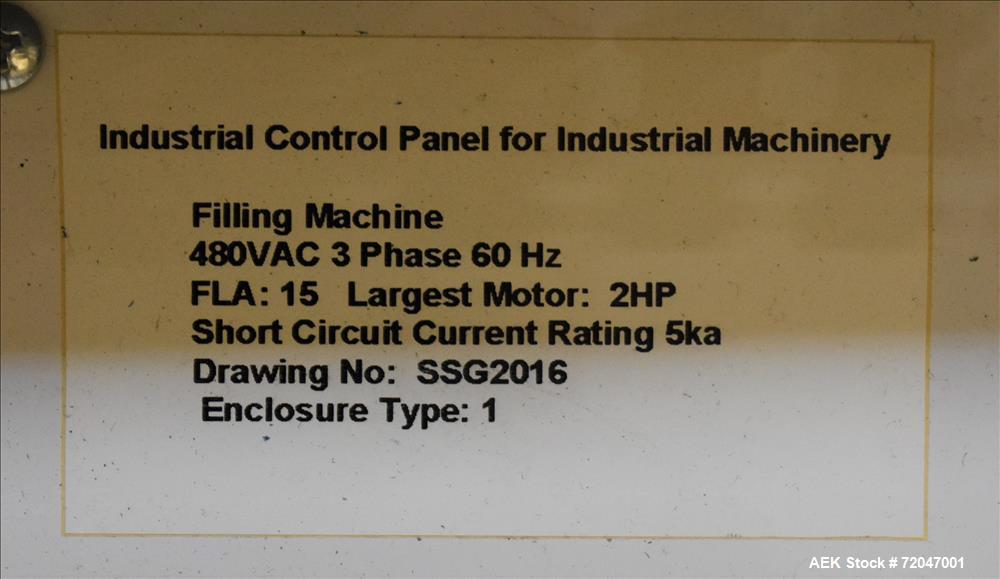 Used- Model RPF-12 Rotary Piston Filler and Consolidated TG-6-15 Rotary Chuck Ca