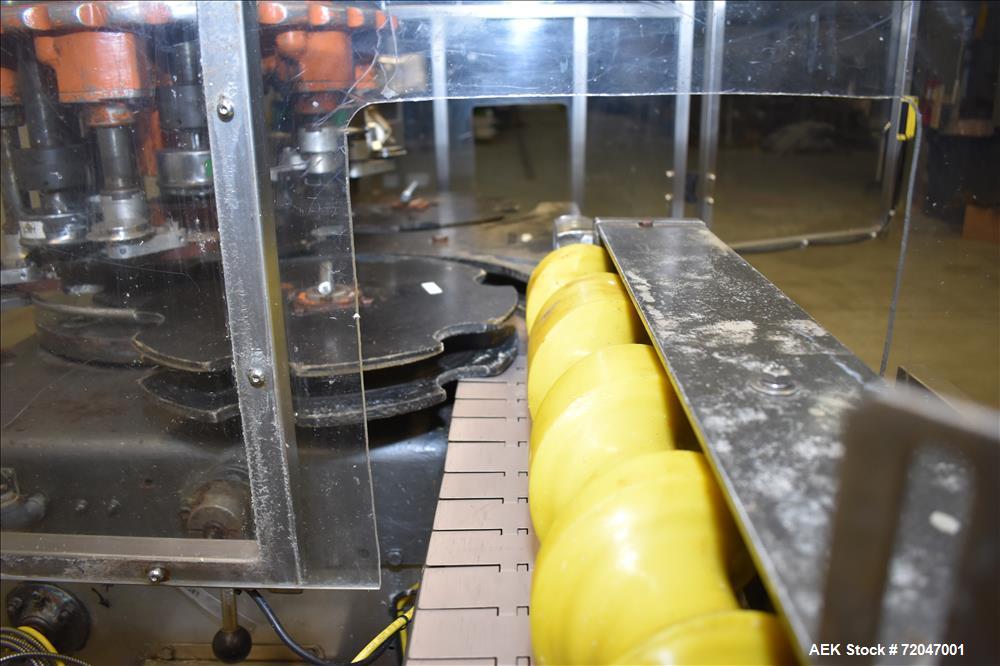 Used Model RPF-12 Rotary Piston Filler and Consolidated TG-6-15 Rotary Chuck Ca