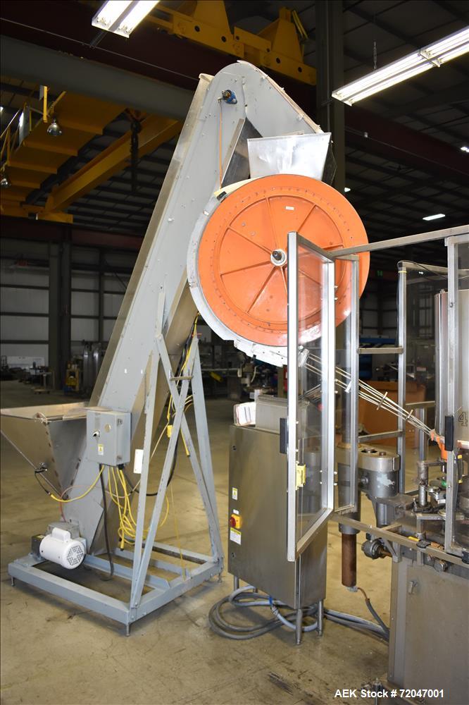 Used Model RPF-12 Rotary Piston Filler and Consolidated TG-6-15 Rotary Chuck Ca