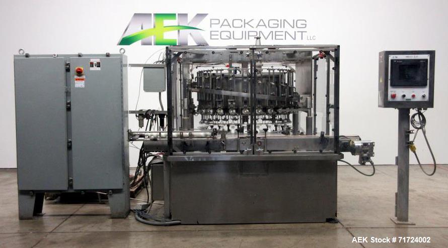 Used Mrm (Cozzoli) RPF-24 Head Rotary Piston Filler