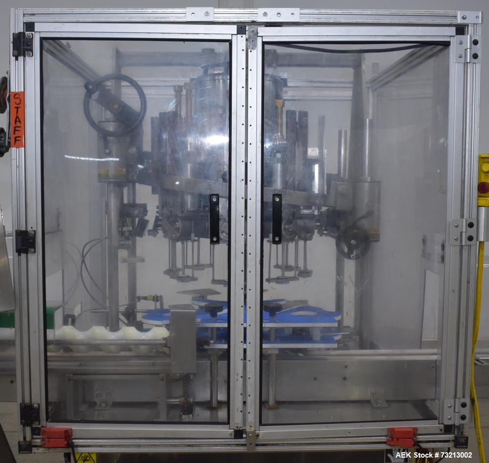 Used MRM Elgin RPF-8 Rotary Piston Filler – 120 BPM, 316 Stainless Steel