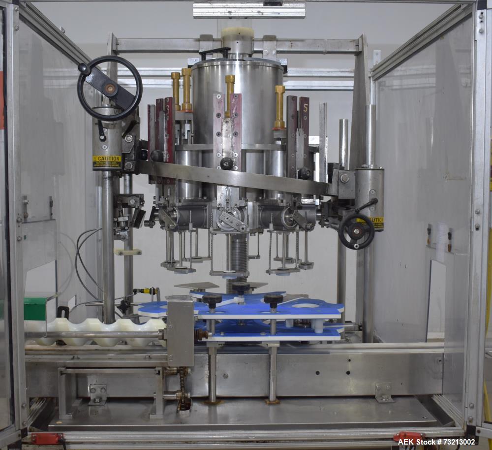 Used MRM Elgin RPF-8 Rotary Piston Filler – 120 BPM, 316 Stainless Steel