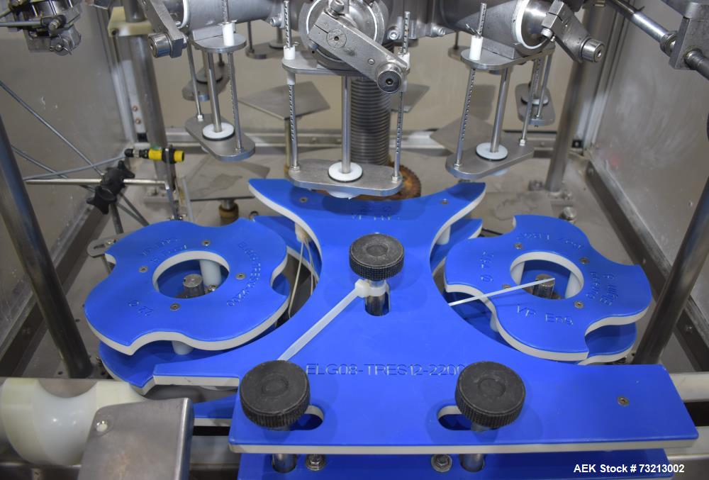 Used MRM Elgin RPF-8 Rotary Piston Filler – 120 BPM, 316 Stainless Steel