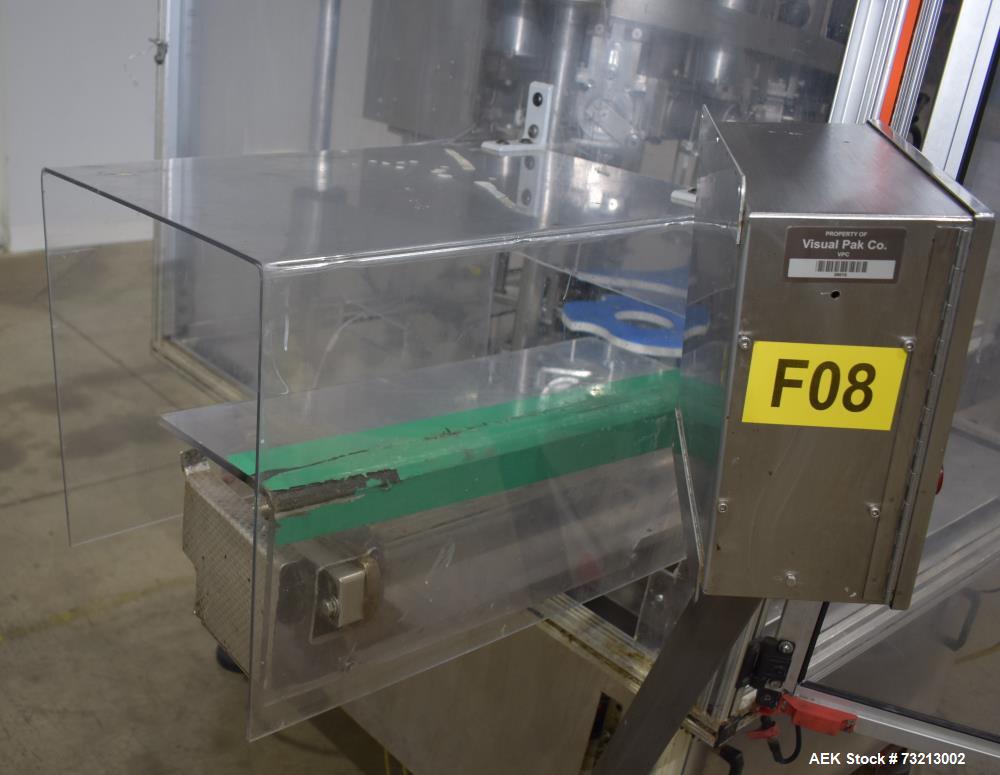 Used MRM Elgin RPF-8 Rotary Piston Filler – 120 BPM, 316 Stainless Steel