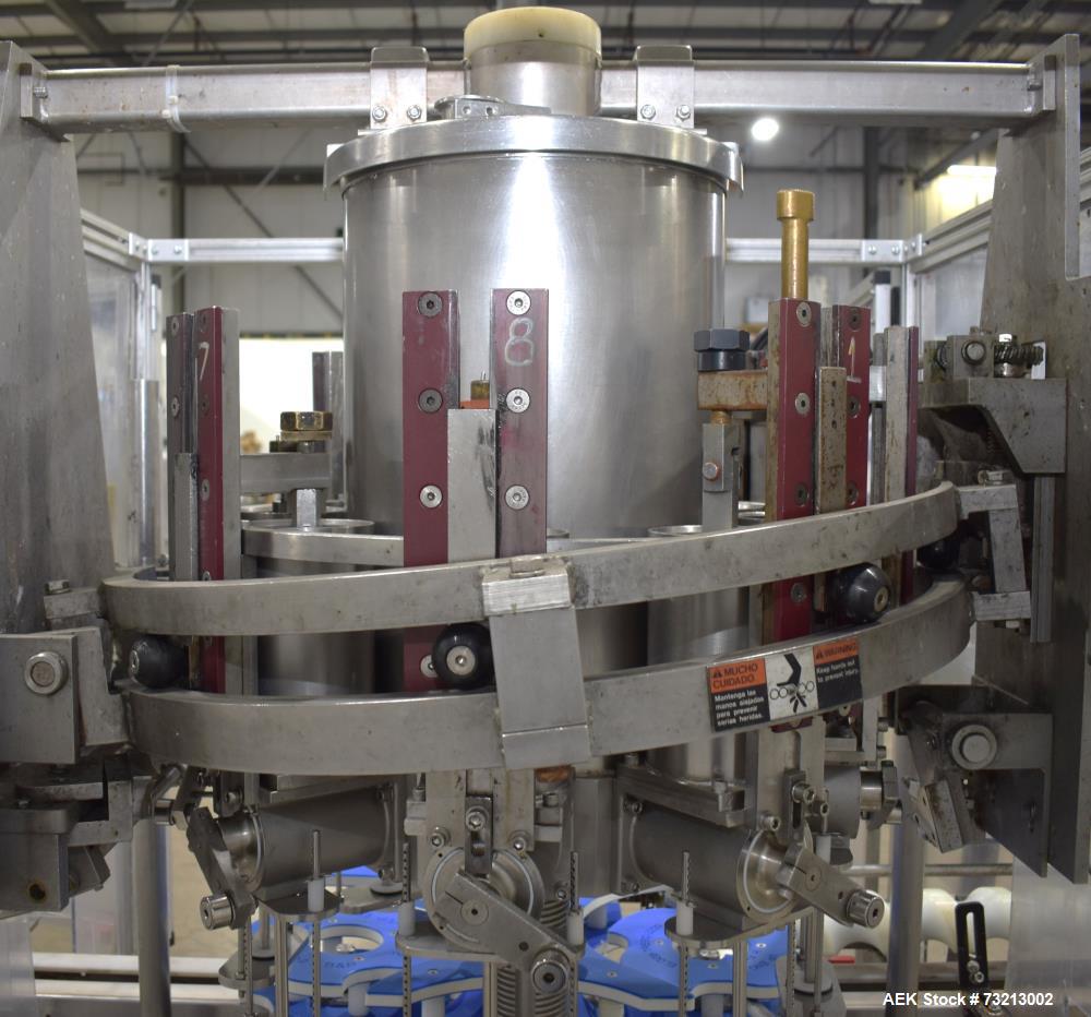 Used MRM Elgin RPF-8 Rotary Piston Filler – 120 BPM, 316 Stainless Steel