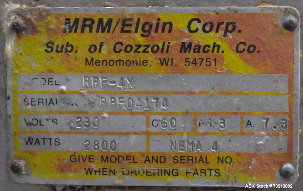 Used MRM Elgin RPF-8 Rotary Piston Filler – 120 BPM, 316 Stainless Steel