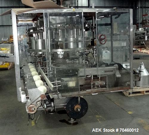 Used Consolidated RPG-14 Rotary Gallon Piston Filler