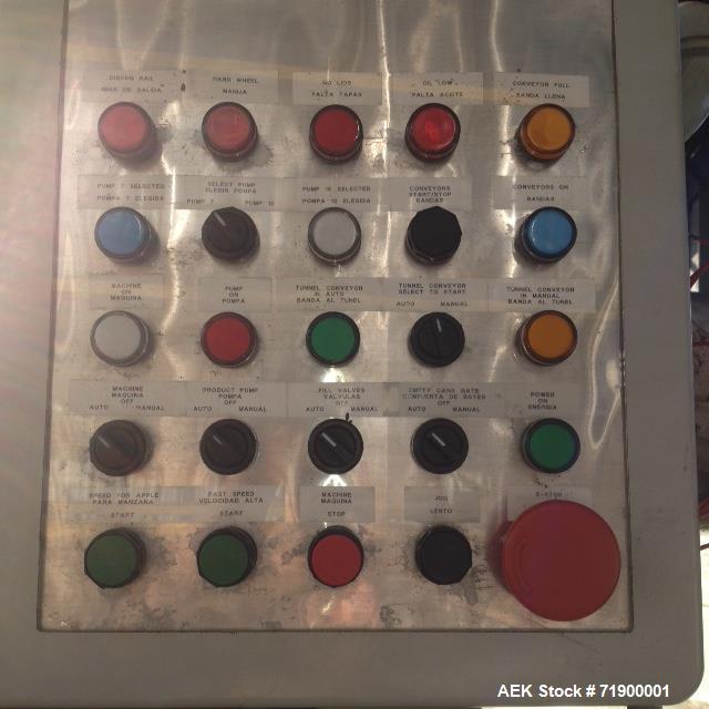 Used Pfaudler 28 Head Rotary Piston Filler.