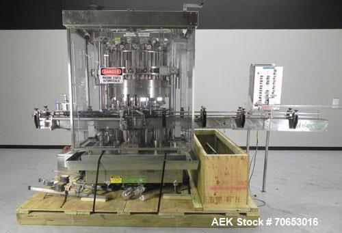 Used Serac Model DT16C 16-Head Liquid Piston Filler