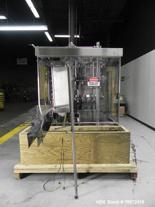 Used Serac Model DT16C 16-Head Liquid Piston Filler