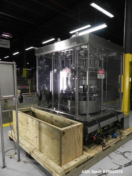 Used Serac Model DT16C 16-Head Liquid Piston Filler