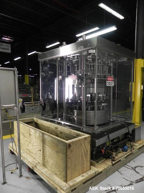 Used- Serac Model DT16C 16-Head Liquid Piston Filler