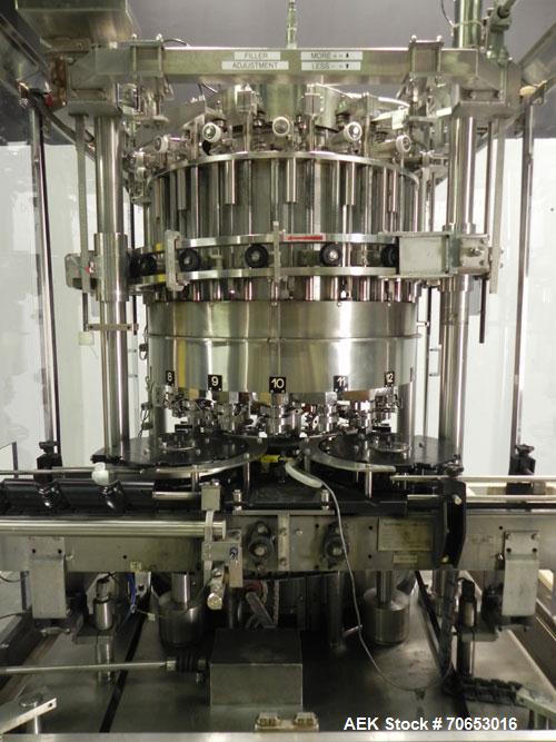 Used Serac Model DT16C 16-Head Liquid Piston Filler