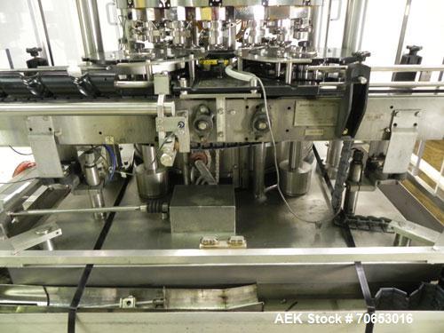Used Serac Model DT16C 16-Head Liquid Piston Filler