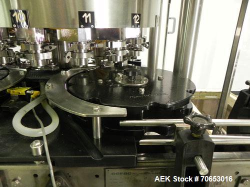 Used Serac Model DT16C 16-Head Liquid Piston Filler