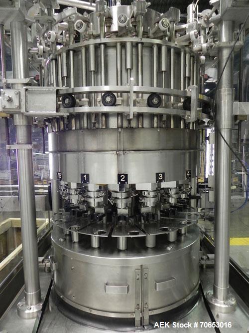 Used- Serac Model DT16C 16-Head Liquid Piston Filler