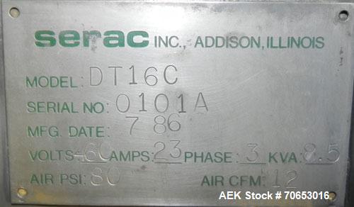 Used- Serac Model DT16C 16-Head Liquid Piston Filler
