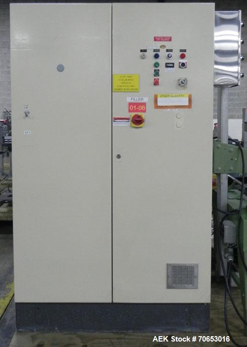 Used- Serac Model DT16C 16-Head Liquid Piston Filler