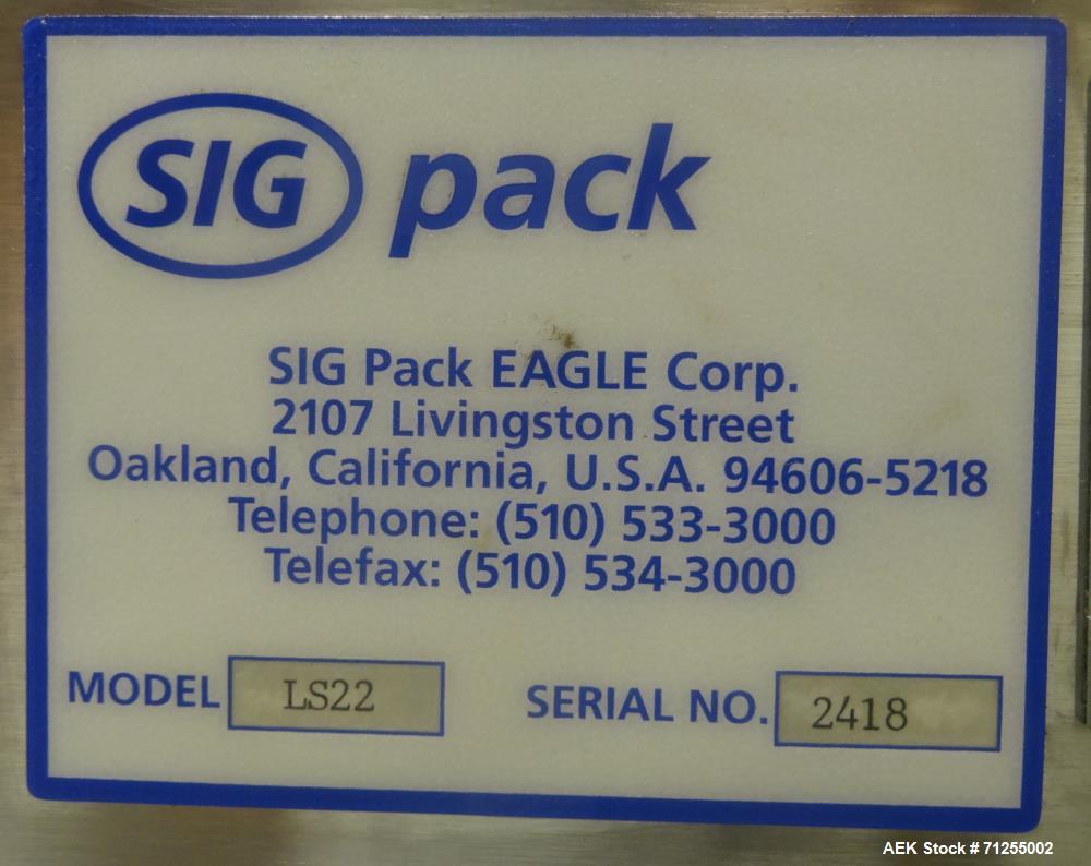 Used Eagle Model LS22 Dual Head Linear Weigh Scale