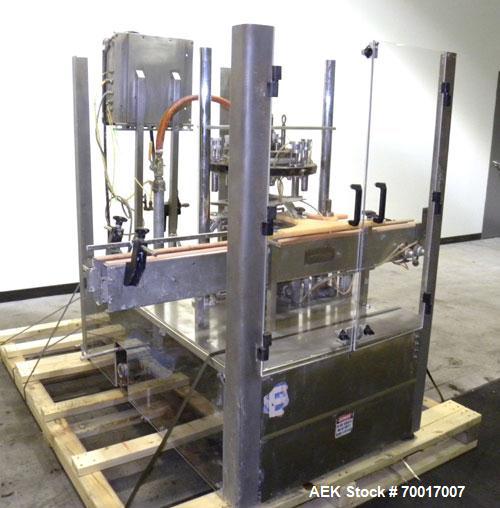 Used- Biner Ellison 6 Head Rotary Liquid Positive Displacement Filler