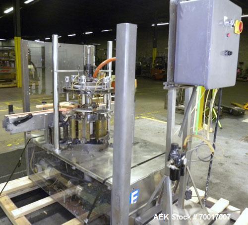Used Biner Ellison 6 Head Rotary Liquid Positive Displacement Filler